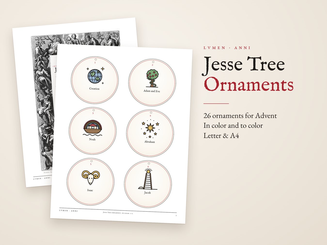 Jesse Tree Ornaments, image 1