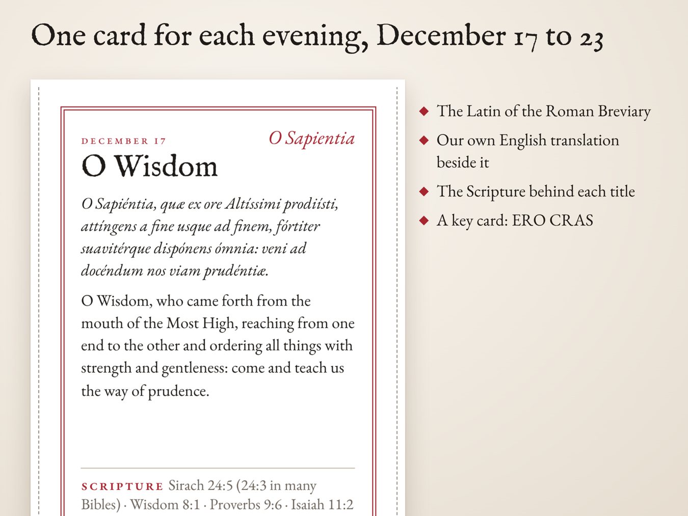 O Antiphons Cards, image 2