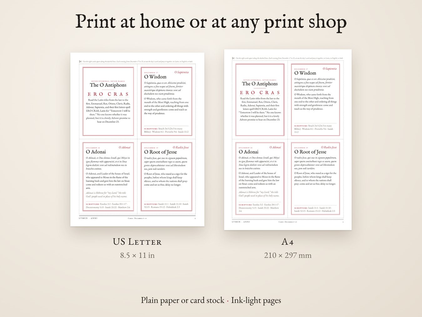 O Antiphons Cards, image 6
