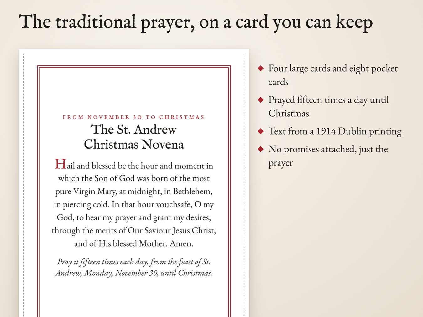 St. Andrew Christmas Novena Cards 2026, image 2